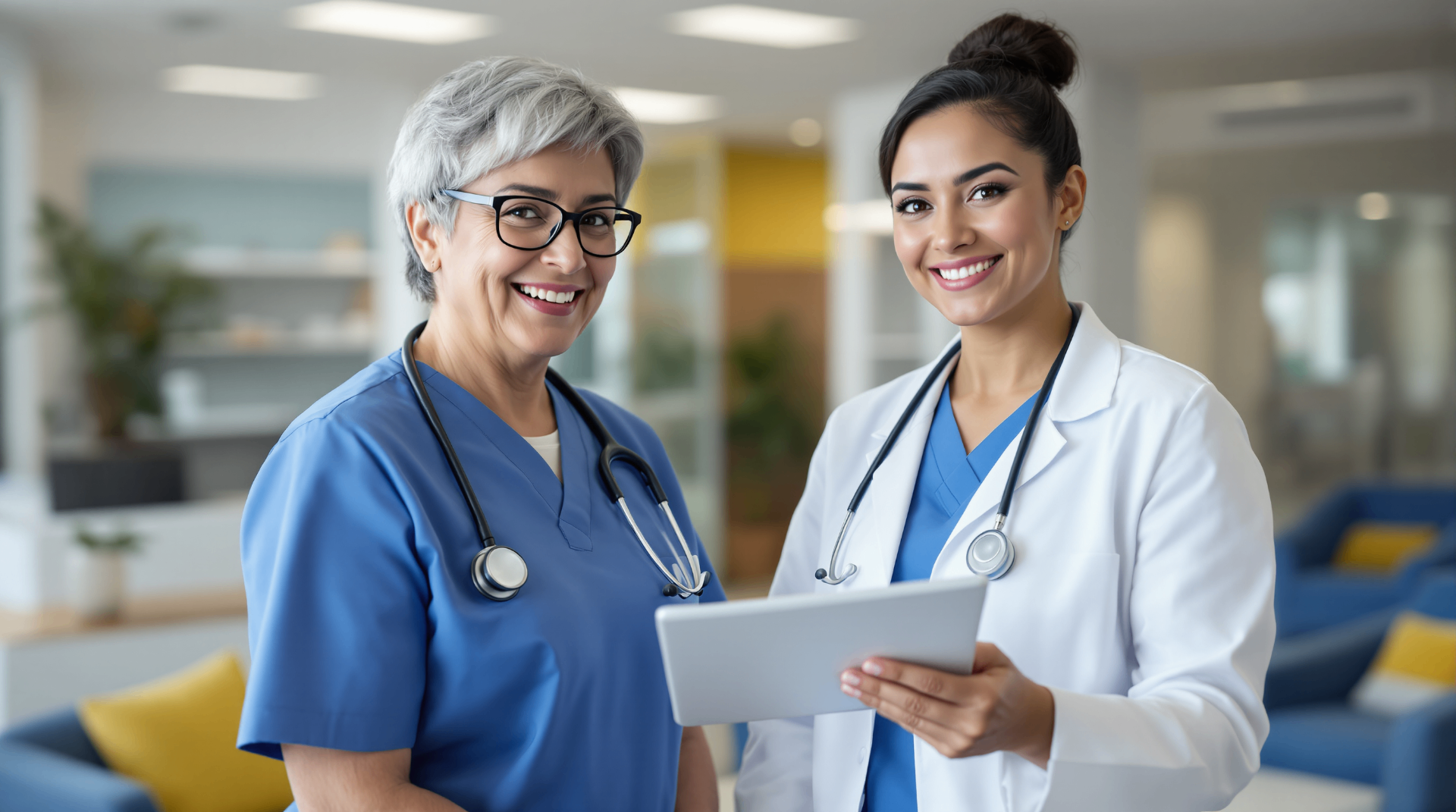 Healthcare professionals at a Florida medical clinic